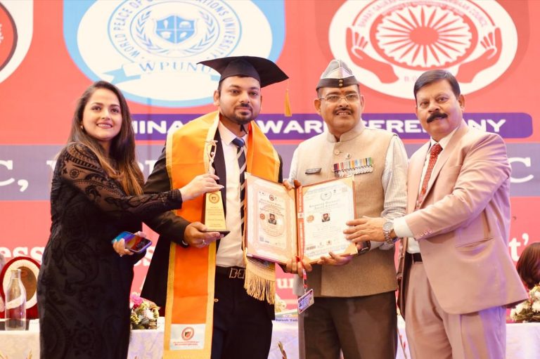 Dr. Pranav Sagar from Ranchi Conferred with Degree of Honorary Doctorate , Phd and Appointed as National Vice President, WHRPC