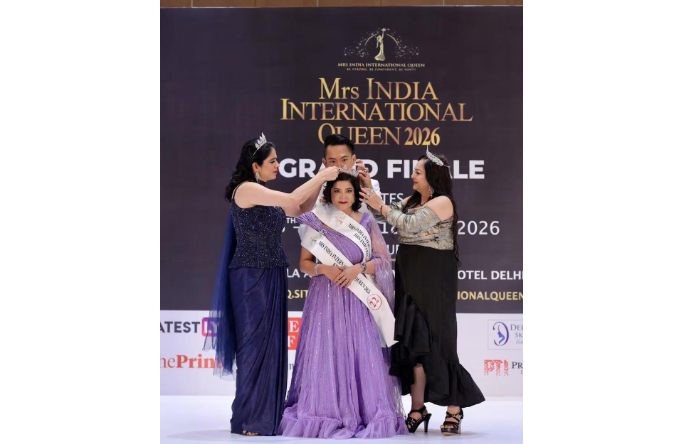 Sallonii Kapoor Vinayak Crowned Mrs. India Renaissance at Mrs. India International Queen 2026, Bringing Home Baking and Teaching Background to the Pageant Stage
