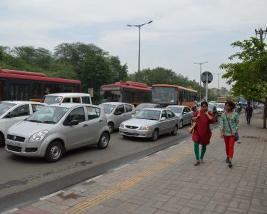Traffic in New Delhi