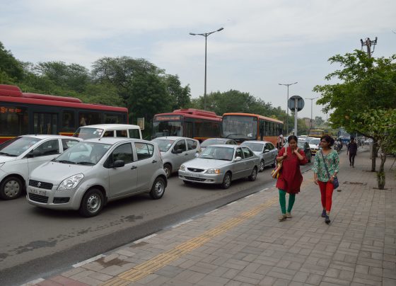 Traffic in New Delhi