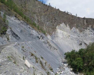 Himalayan landslide-prone terrain