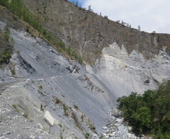 Himalayan landslide-prone terrain