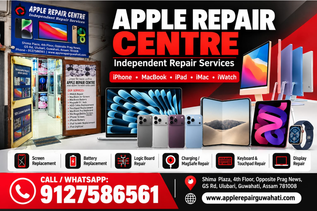 Apple Repair Centre in Ulubari Becomes a Trusted Address for Apple Device Servicing in Guwahati