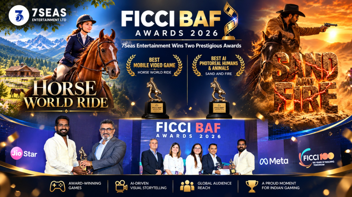 7Seas Entertainment Wins Two FICCI BAF Awards 2026 as ‘Horse World Ride’ Takes Best Mobile Video Game